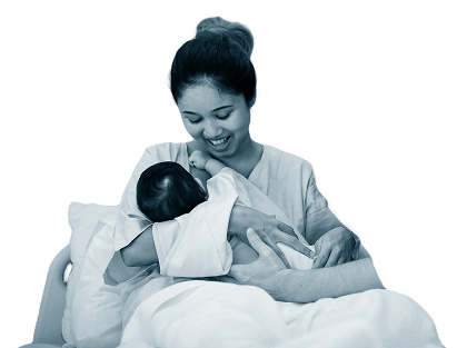 New mother nursing a newborn